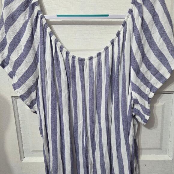 Lane Bryant short sleeve flowy shirt womens size 24 / 3XL - Picture 4 of 8
